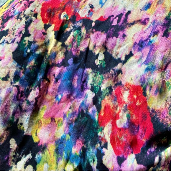 🆕 MAMA Elegant Back Bow Vibrant Floral Maternity Nursing Blouse - Picture 7 of 8